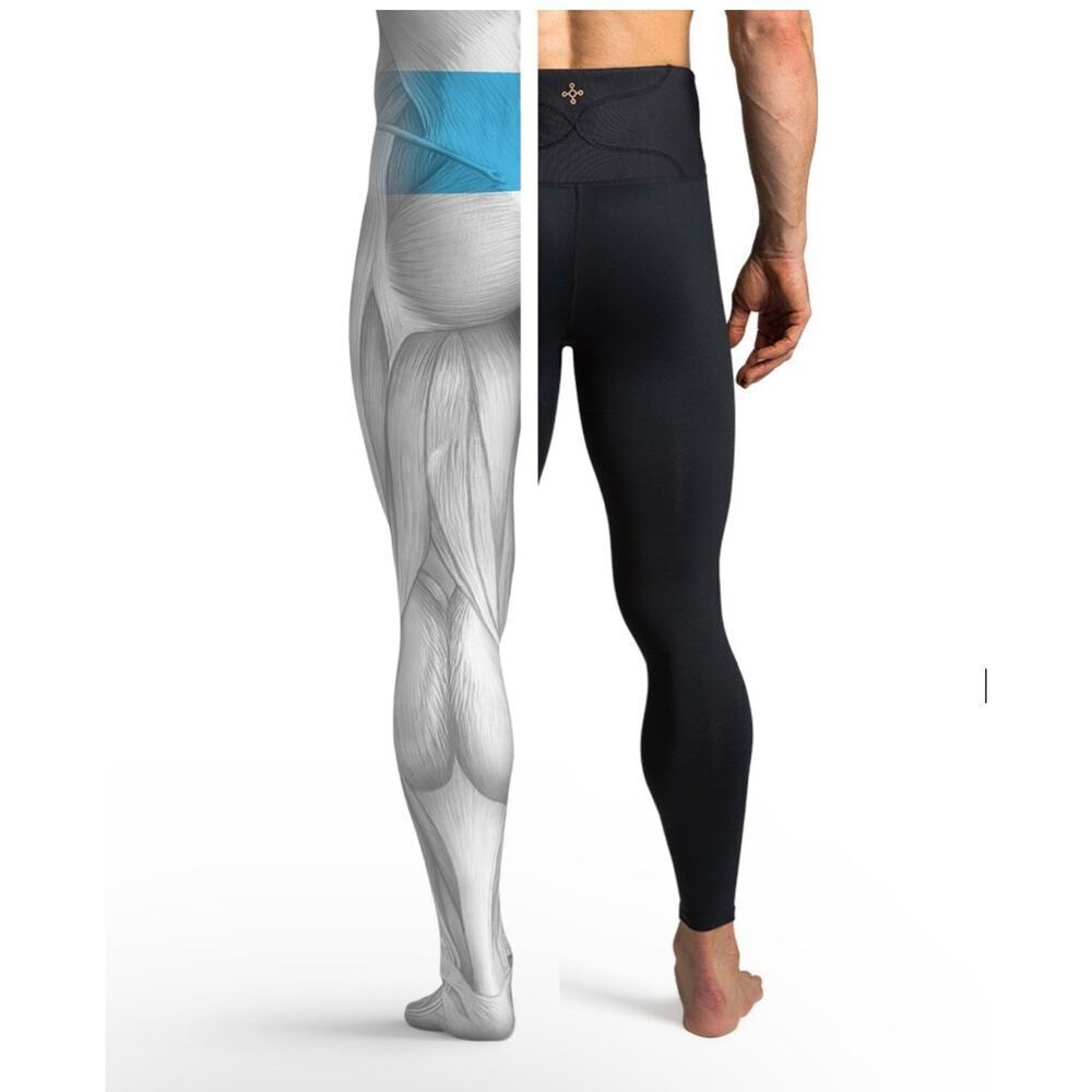 Tommie Copper Men’s Lower Back Support Baselayer - Running Compression Tight - S